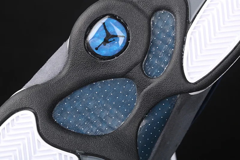 All categories Air Jordan Jordan series basketball shoes Air Jordan 13 Air Jordan 13 Flint GIGI AJ13 Joe 13 white blue navy blue 3M reflective version 415171-404